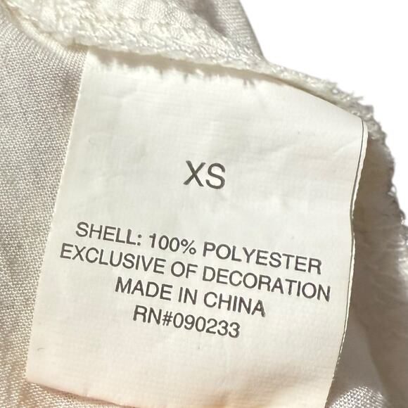 Kendall & Kylie ivory lace cold shoulder strappy lined crop top XS - Picture 7 of 7